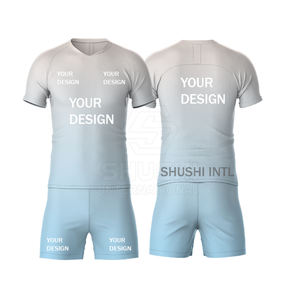 Tenues de football pour hommes, ensemble d'uniformes de football, maillots d'équipe personnalisés, manches courtes, respirants, ensembles d'équipe pour adultes - Product Image 2