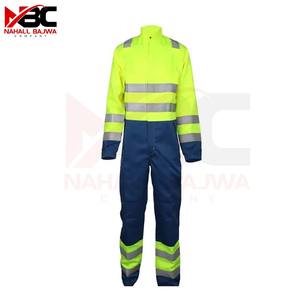 Overoles de ropa de trabajo con rayas reflectantes Trajes de seguridad hechos de poliéster y algodón. - Product Image 2