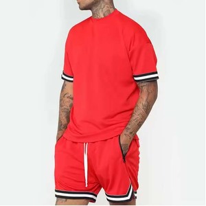Dernière tendance Running Muscle Fit Gym hommes Shorts ensembles High Street vêtements d'été hommes été ensemble prix de gros OEM - Product Image 4