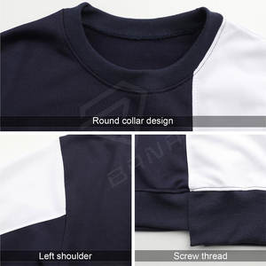 Venta al por mayor de encargo de manga larga Hombres Top Pullover de cuello redondo de alta calidad Hombres Sudadera En Stock - Product Image 4