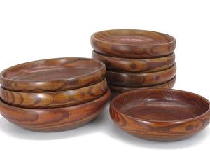 Nouvelle vente bol famille vaisselle personnalisé bol à fruits en bois massif pour salade de légumes soupe Acacia bois entier saladier - Product Image 5