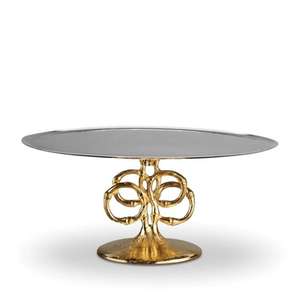 Brass Serving <b>Cake</b> <b>Stand</b> With Acrylic <b>Dome</b> on Top Decorative Luxury Wedding <b>Cake</b> Dessert Placemat Cakestand - Product Image 6