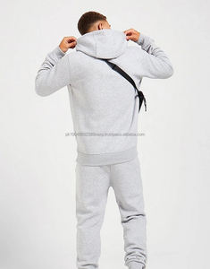 Ensemble survêtement en molleton pour homme avec logo personnalisé, taille plus, coton de haute qualité, sweat-shirt et pantalon de jogging - Product Image 5