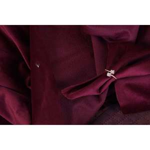 Anillo de Compromiso con Diamante Corte Princesa en Diseño Geométrico, Plata de Ley Chapada en Rodio - Product Image 1