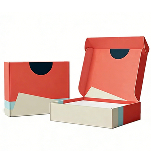 Mailer Shipping Corrugated Express Carton Mailing <b>Cardboard</b> <b>Packing</b> Garment Postal Gift Mailers Paper <b>Box</b> Tear Strip Zipper <b>Box</b> - Product Image 2
