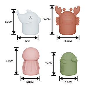 सिलिकॉन बेबी समुद्री पशु स्नान खिलौने सेट बच्चों के पानी स्नान खिलौने सेट करें बच्चों का उपहार सेट - Product Image 6