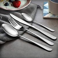Ensemble de couverts en acier inoxydable doré, parfait pour améliorer l'esthétique de la cuisine et les présentations de table partout