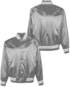 Chaqueta de bombardero de satén personalizada para hacer chaqueta de satén Chaqueta de seda de béisbol de satén para hombres - Product Image 5