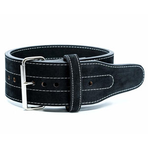 Cinturones de Gimnasio de Cuero Genuino Grueso de Doble Hebilla Personalizados para Sentadillas, Peso Muerto, Entrenamiento de Fuerza, Levantamiento de Pesas y Potencia - Product Image 1