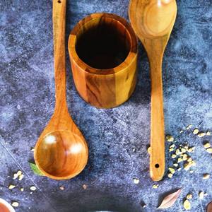 carved and painted this <b>wooden</b> Top Selling <b>Wooden</b> And Resin Salad Server set and <b>Utensil</b> Handmade items - Product Image 5