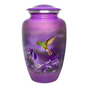 Urne funéraire en métal de qualité durable de conception artisanale utilisée pour les fournitures funéraires pour les cendres adultes Urnes souvenir Urnes pour animaux de compagnie - Product Image 3