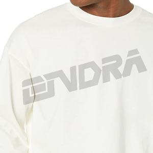 T-shirt de gymnastique pour hommes à manches longues et col rond haut d'entraînement vêtements de sport coupe ajustée chemise d'entraînement à séchage rapide pour le fitness, la course à pied et le sport - Product Image 2