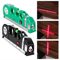 FIXIT LV-03 et LV-04 Niveau laser professionnel 3,8 pieds avec lignes croisées, outils de nivellement, RECHARGEABLES et NON-RECHARGEABLES