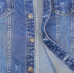 Veste délavée confortable grande taille pour hommes conception personnalisée prix de gros veste en jean délavé élégant pour hommes - Product Image 5