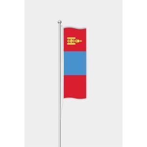 Outdoor Aluminum <b>Pole</b> Mongolia <b>Flag</b> Vertical Style Digital Printing Satin and Polyester Pennant <b>for</b> Display - Product Image 1