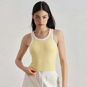 Débardeur à col rond haut sans manches décontracté pour le printemps et l'été vêtements pour femmes sur mesure de haute qualité - Product Image 1