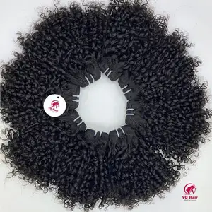 VQHAIR non lavorato pizzo anteriore capelli umani extension Pixed Texture ricci stile di tendenza con prezzi all'ingrosso