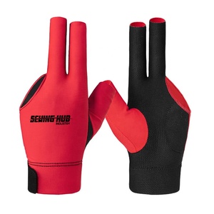 3 Finger Professional Billiard Gloves Customized Design 100% Original Leather High Quality Snooker Use Customizable Sizes & Logo - Product Image 3