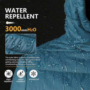 Doudounes d'hiver personnalisées pour hommes, vêtements d'extérieur matelassés, imperméables, chauds et légers, OEM ODM, vente en gros - Product Image 5