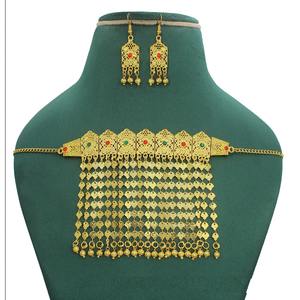 Martasha designer islamique ramadan spécial plaqué or EAU bijoux spécial dubai bijoux collier boucle d'oreille ensemble arabe bijoux - Product Image 1