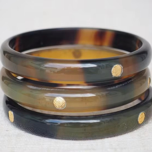 CORNE DE MODE fait à la main de luxe en gros naturel buffle boeuf corne de vache bracelet bijoux de mode pour hommes et femmes - Product Image 1