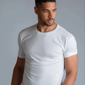 पुरुषों की अल्ट्रा सॉफ्ट बैम्बू विस्कोस टी-शर्ट कर्व हेम लाइटवेट कूलिंग शॉर्ट/लॉन्ग स्लीव कैजुअल बेसिक टी शर्ट