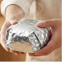 Feuilles d'aluminium nid d'abeille pour emballage de burgers, papier isolant de qualité alimentaire FDA pour sandwichs et fast-foods, feuilles anti-graisse thermoscellables