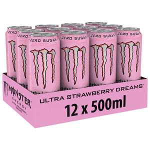 เครื่องดื่มให้พลังงาน Monster Energy Strawberry Dreams รสสตรอว์เบอร์รีหวาน ขนาด 473 มล. 12 ขวด จัดส่งรวดเร็ว สำหรับขายส่ง - Product Image 1