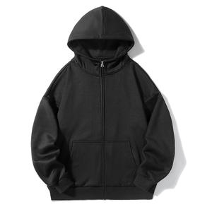 OEM Sudadera Invierno Logotipo personalizado en blanco Liso Casual Grueso Poliéster Polar Fleece Hombres Sudaderas con cremallera - Product Image 3