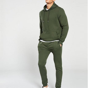 Ensemble de survêtement décontracté 2 pièces pour femme en coton épais 100 %, avec sweat à capuche et pantalon, couleur unie - Product Image 6