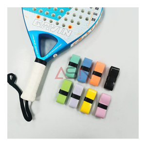 Cinta de agarre de raqueta de tenis de bádminton súper pegajosa antideslizante colorida personalizada Pickleball Padel raqueta PU Overgrip - Product Image 4