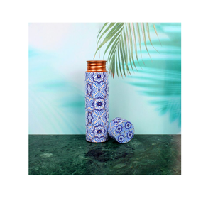 Premium Quality Copper Water <b>Bottle</b> Excellent Enamel Printed Medium Sizes Copper Water <b>Bottle</b> - Product Image 6