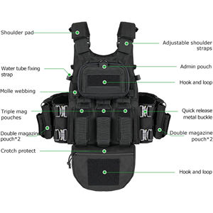 เสื้อกั๊กไนลอนอ๊อกฟอร์ดระบายอากาศได้ดีมีการออกแบบให้ใช้งานได้หลากหลายน้ำหนักเบาสามารถปรับได้ทนทานต่อการใช้งาน - Product Image 5