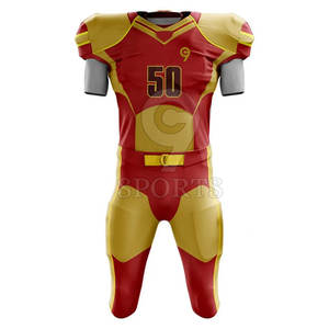 ชุดเสื้อเจอร์ซีย์ซับเหงื่อและกางเกงผ้ายืดระบายอากาศได้ดีสำหรับทีมอเมริกันฟุตบอล - Product Image 1