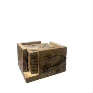 Dessous de verre époxy en bois naturel et résine pour tasses à thé Tapis de boisson faits à la main pour hôtel, restaurant et articles ménagers Tapis et tampons - Product Image 1