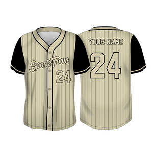 Camisa de béisbol Premium para hombre Impresión sublimada personalizada Transpirable Uniforme al por mayor hasta Max 5XL - Product Image 4