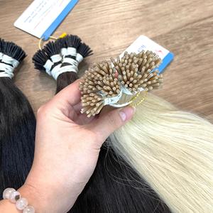 <b>TOP</b> PRODUCT!! Wholesale Price Keratin I-Tip Human Hair Extensions Unprocessed 100% Virgin Raw Hair I Tip Hair Extension - Product Image 3