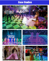 Envío rápido de DHL en 48h Pista de baile Led interactiva para juegos de niños Piso de alquiler comercial Pantalla LED Baile Boda