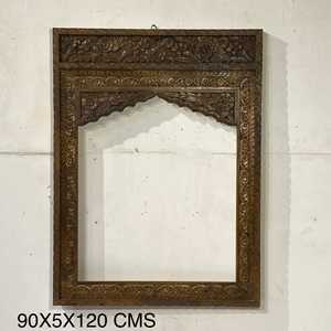 Hand-Carved <b>Antique</b> Wooden Picture <b>Frame</b> Solid Wood Square <b>Antique</b> Style Handmade Mirror <b>Frame</b> for Photos - Product Image 5