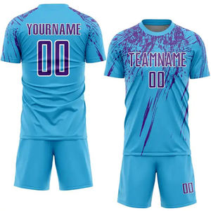 Nuevo uniforme de fútbol GSM 150, tela ligera, 100% poliéster, camiseta de fútbol, chándales estampados, camiseta de fútbol, servicios OEM - Product Image 6