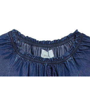 Abito indaco per bambini Peek con scollo a O in tessuto chiffon e orlo in pizzo, taglia 8 - Non sei curiosa? - Product Image 3
