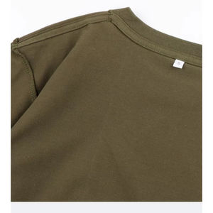 T-shirt unisexe décontracté en molleton 100 % coton, coupe ample, respirant, délavé à l'acide, pour homme, OEM Misha Sports & Fitness 220g - Product Image 4