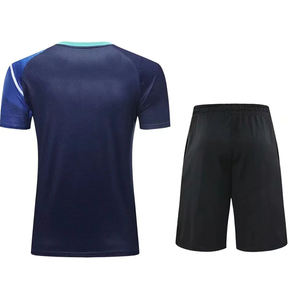Uniforme de tennis avec logo personnalisé de haute qualité Chemises et shorts respirants avec logo avant 100% Vêtements de tennis sains de haute qualité - Product Image 2