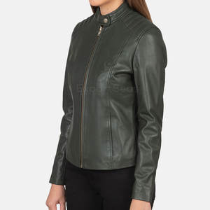 2025 nouveau Style léger blanc coupe-vent femmes vêtements personnalisé populaire de haute qualité femmes veste en cuir - Product Image 3