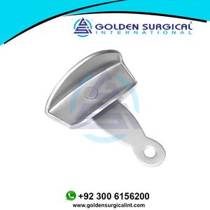 Plateau d'empreinte pivotant pour prothèse dentaire et orthodontie, antérieur supérieur et inférieur, en acier inoxydable poli haute brillance |   Instruments dentaires - Product Image 6