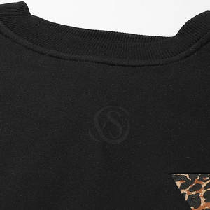 Ensemble de survêtement long en molleton pour femmes, personnalisé, hiver, uni, lavé, haut court, 2 pièces, haute qualité, vente en gros - Product Image 3