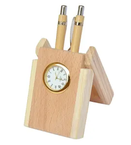 Acacia wooden pen holder sustainable quality quality marker pencil holder stand best design natural craft