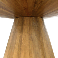 Table basse en bois sculpté artisanal Smart Art, base en bois massif, style rustique moderne, meuble de salon, hauteur réglable, motif floral