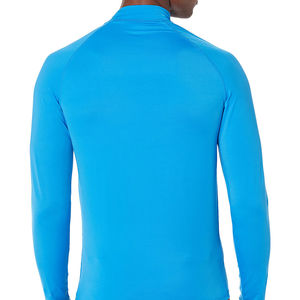 95% poliéster 5% Spandex tela hecha a medida Color hombres Rash Guard de alta calidad de manga larga gimnasio surf camisas de compresión chaleco - Product Image 4
