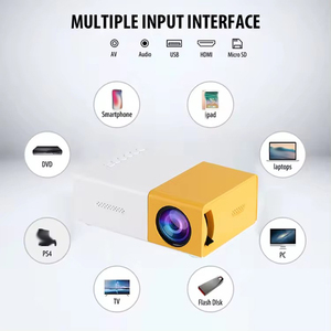 Mini proyector LED portátil inteligente YG300 1080P proyector de vídeo de cine en casa proyector Personal móvil HD reproductor multimedia de cine - Product Image 5